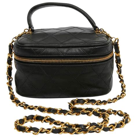 toiletry bag chanel|chanel vintage vanity case bag.